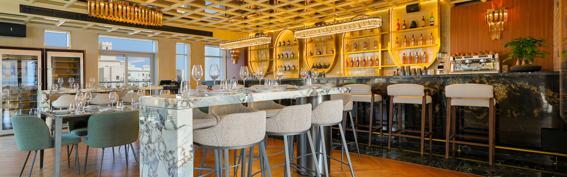 AY Restaurant, Mileo The Palm, Palm Jumeirah, Dubai, venue of AY Restaurant Brit Pool Brunch
