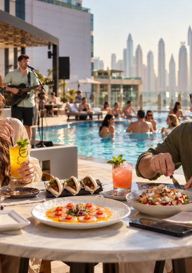 AYA Rooftop Saturday Brunch – Mileo The Palm | From AED 199