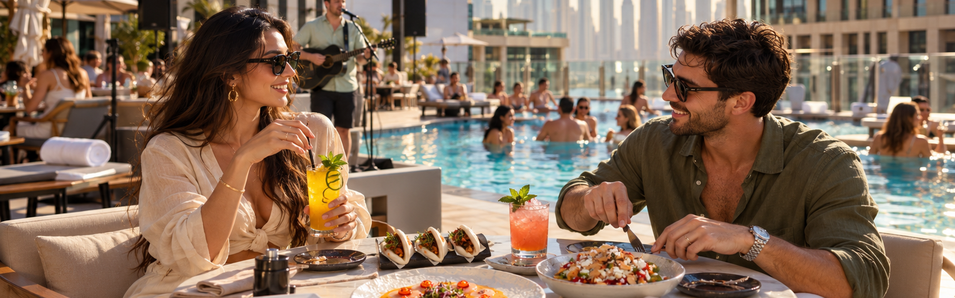 Luxury Rooftop Poolside Brunch